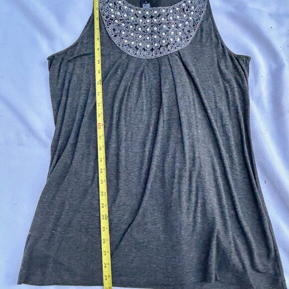 Pearl Motif Top Gray XL - Picture 4 of 7